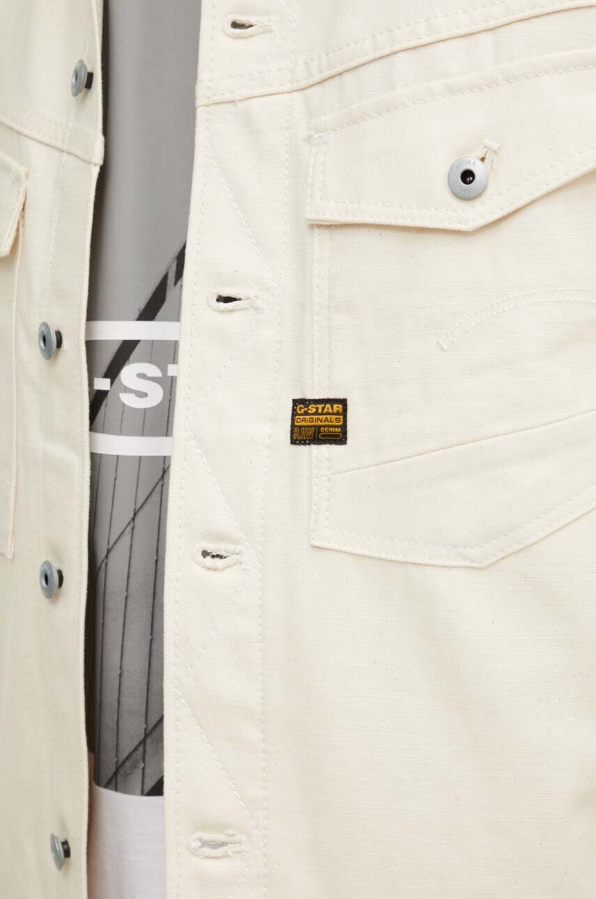 Куртка G-Star Raw чоловіча колір бежевий перехідна D23593-D491