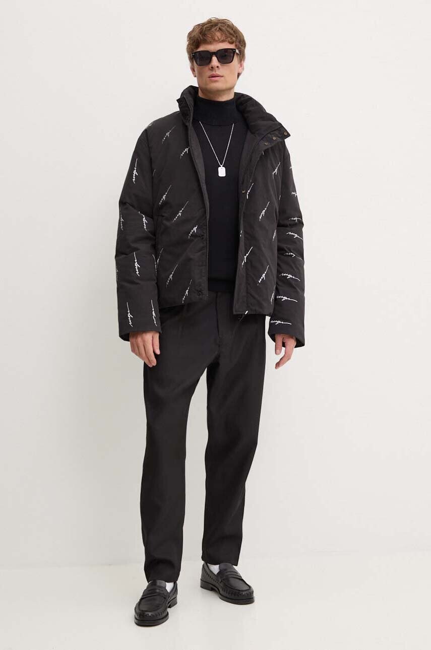 Пухова куртка MSGM чоловіча колір чорний зимова 3740MH02.237703