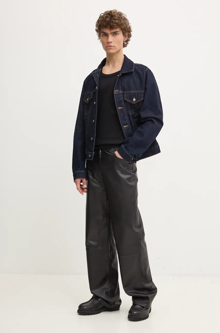 Куртка MSGM чоловіча колір синій перехідна 3740MH230L.247599