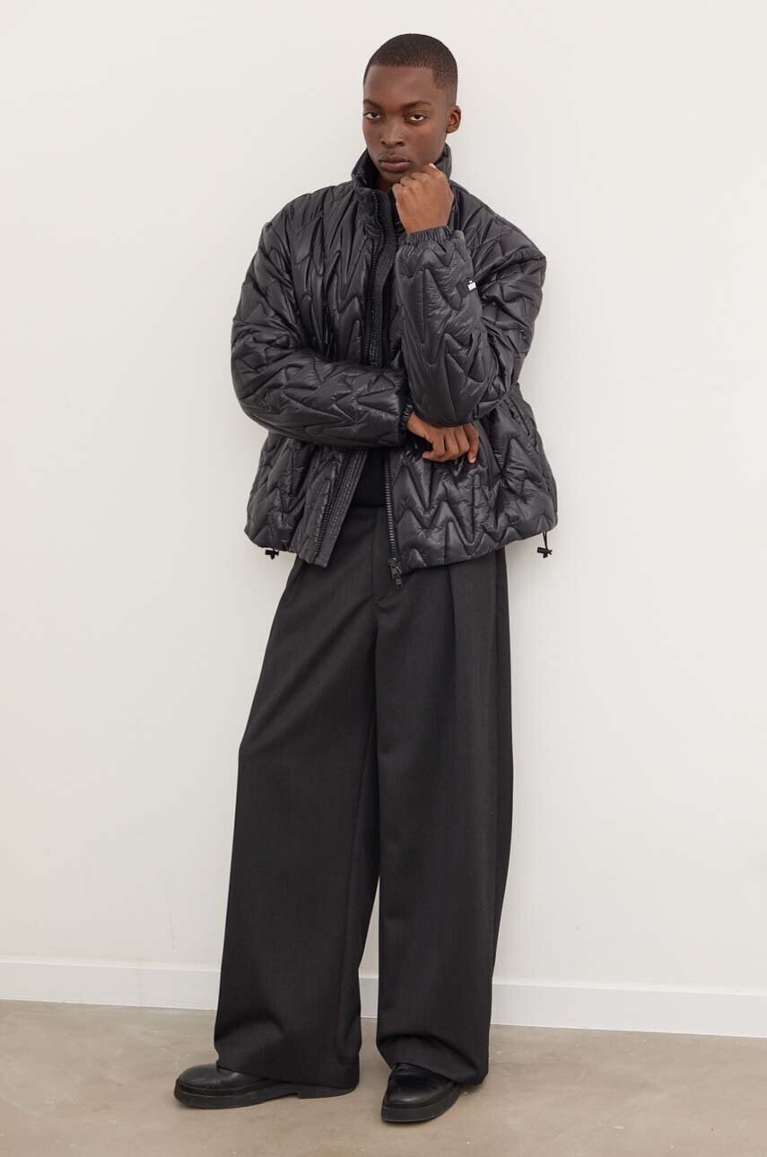 Куртка MSGM чоловіча колір чорний зимова 3740MH05.247532
