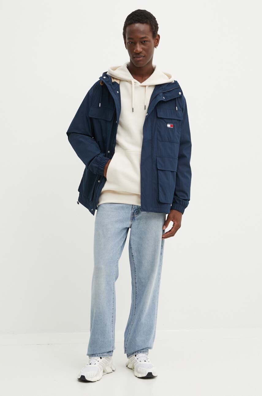 Куртка Tommy Jeans чоловіча колір синій перехідна DM0DM18905