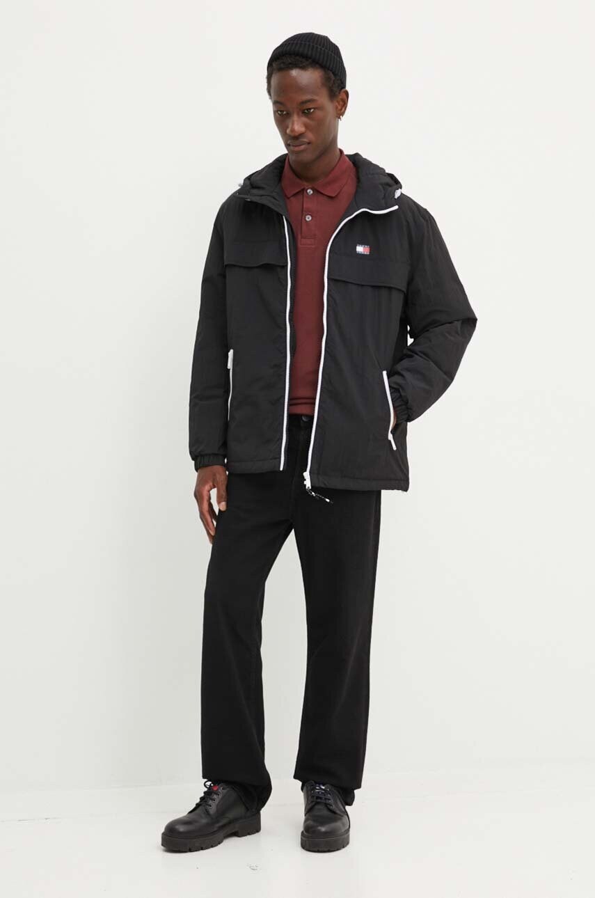 Куртка Tommy Jeans чоловіча колір чорний зимова DM0DM18908