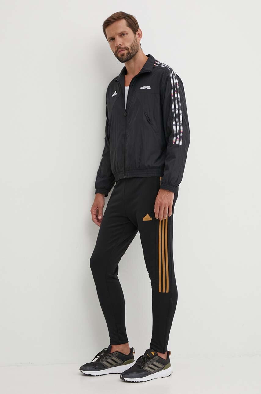 Кофта adidas Pride чоловіча колір чорний з аплікацією IV7372