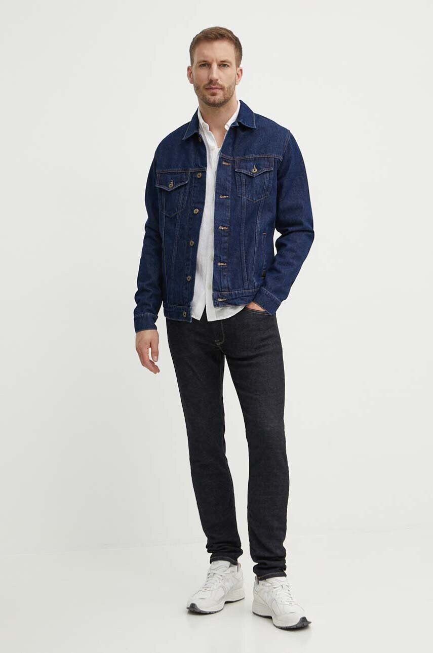 Джинсова куртка Pepe Jeans REGULAR JACKET чоловіча колір синій перехідна PM402715CU4