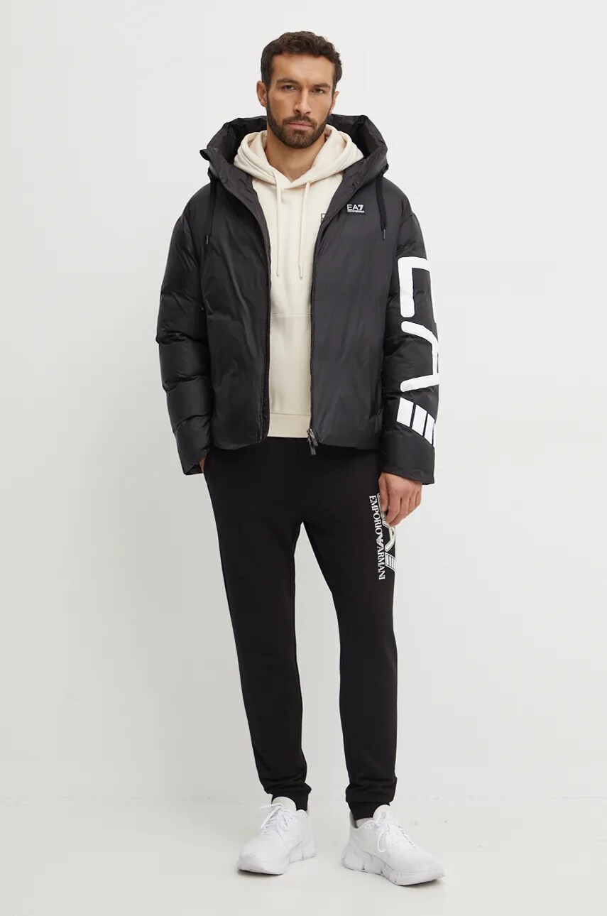 Куртка EA7 Emporio Armani чоловіча колір чорний зимова PNGAZ.6DPB19