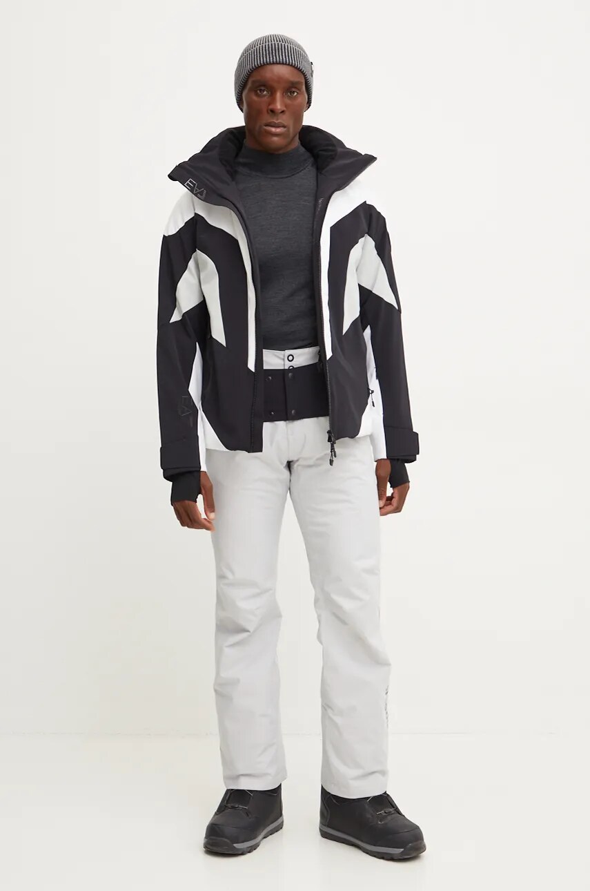 Гірськолижна куртка EA7 Emporio Armani Cortina Colorblock Toray колір білий PN44Z.6DPG11