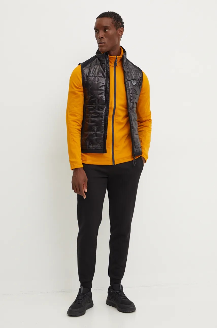 Спортивна безрукавка EA7 Emporio Armani Kitzbuhel LT Padded колір чорний перехідна PNHTZ.6DPQ06