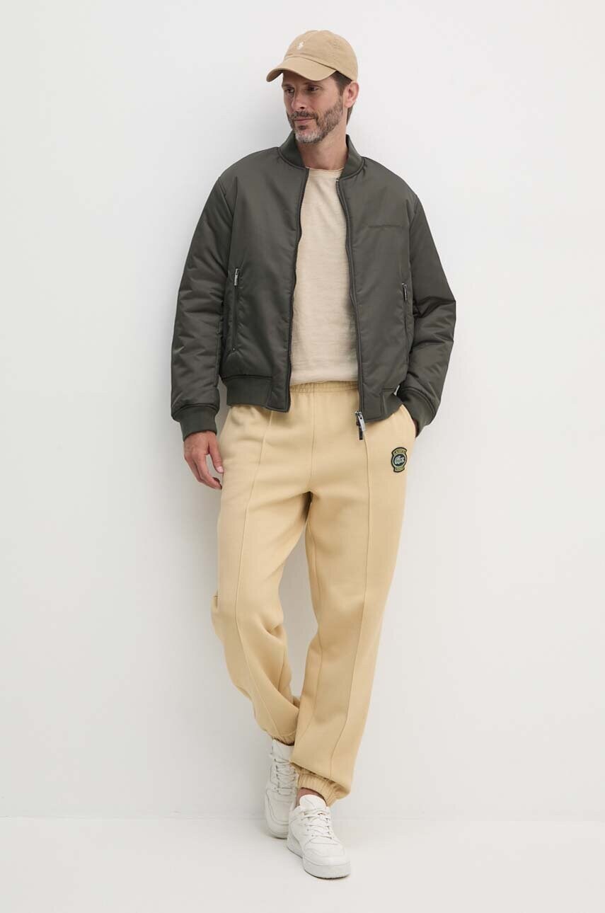 Куртка-бомбер Armani Exchange чоловіча колір зелений зимова oversize 6DZB01 ZN4WZ