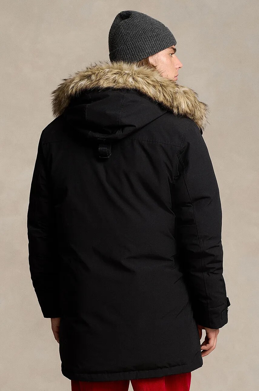 Пухова куртка Polo Ralph Lauren чоловіча колір чорний зимова 710940235