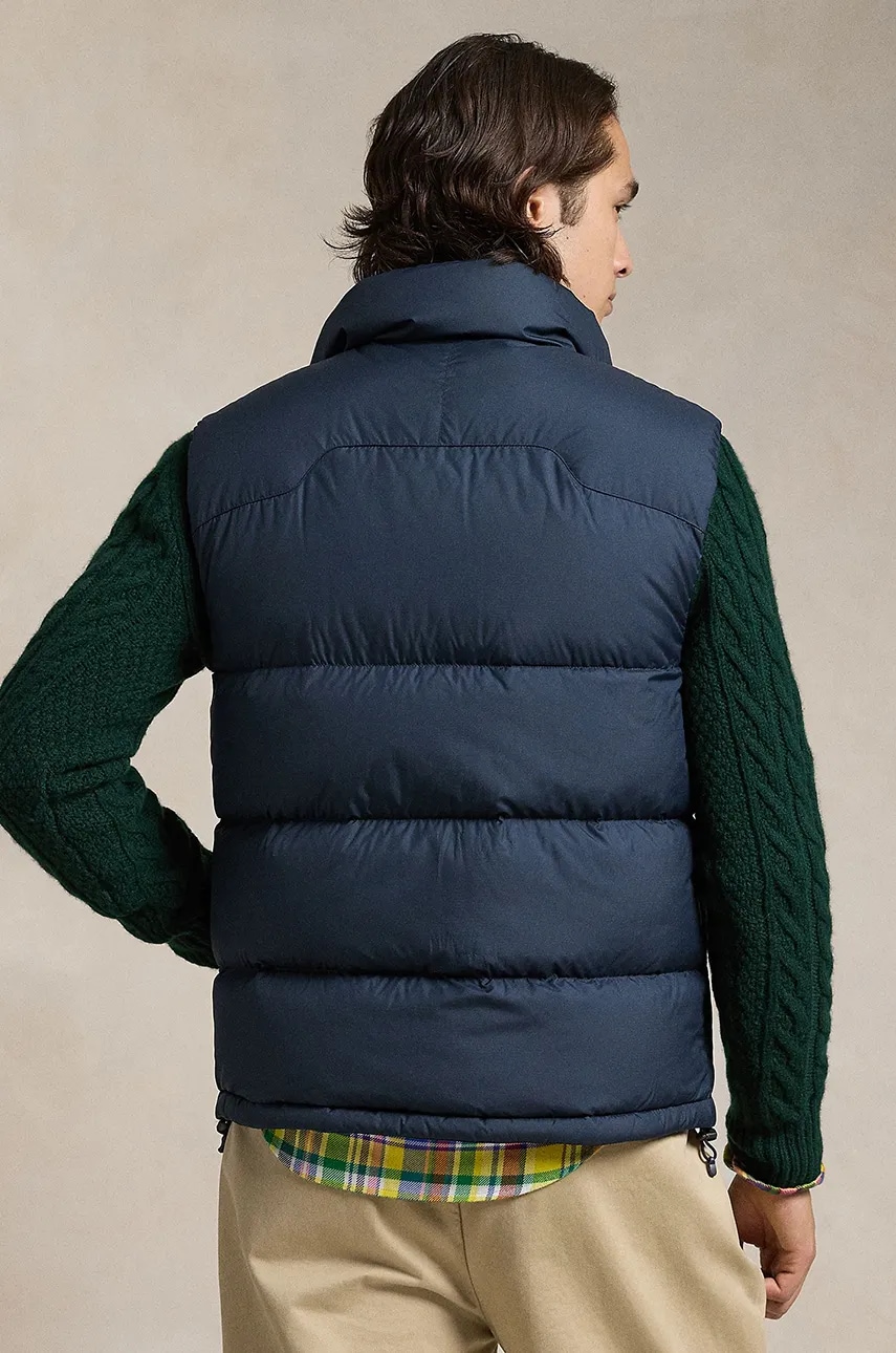 Пухова безрукавка Polo Ralph Lauren чоловіча колір чорний зимова 710940236