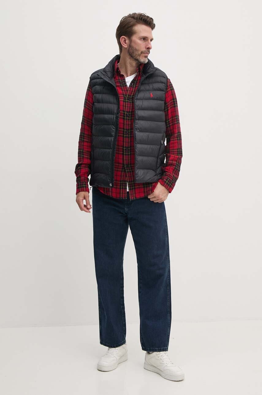 Безрукавка Polo Ralph Lauren чоловіча колір чорний перехідна 710949962