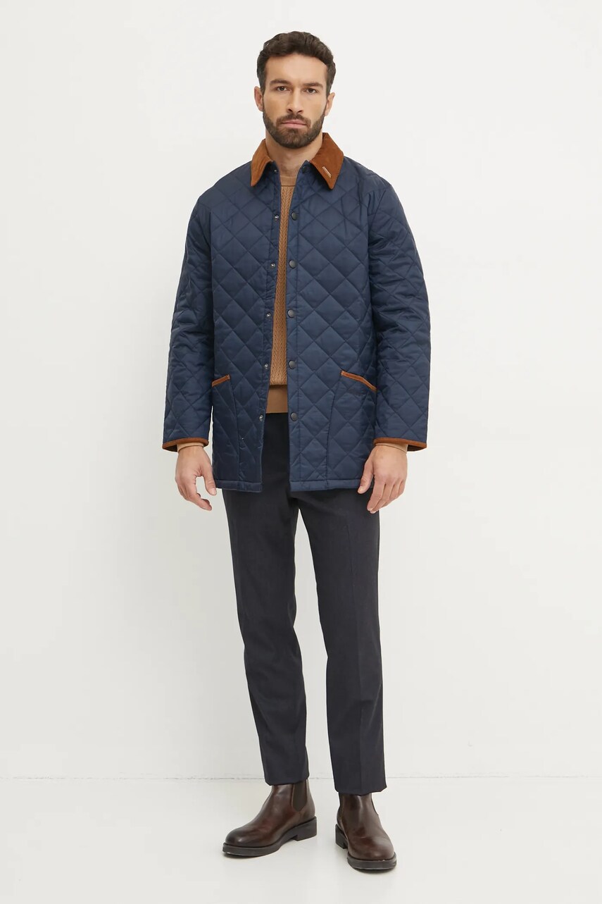 Куртка Barbour 30th Anniversary Liddesdale Quilted Jacket чоловіча колір синій перехідна MQU1816