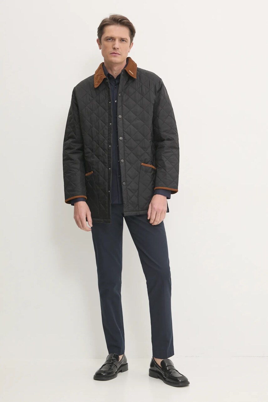 Куртка Barbour 30th Anniversary Liddesdale Quilted Jacket чоловіча колір чорний перехідна MQU1816