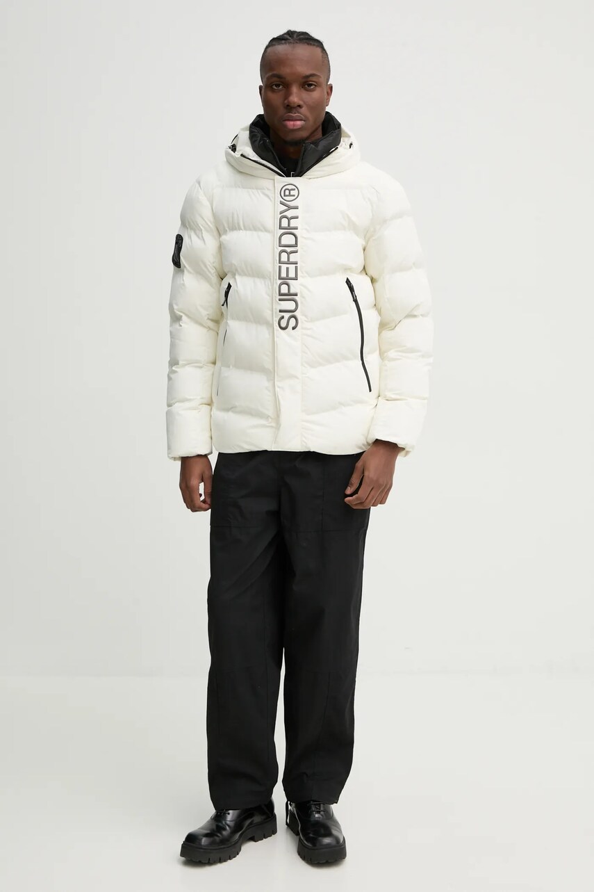 Куртка Superdry чоловіча колір бежевий зимова M5011902A-71D