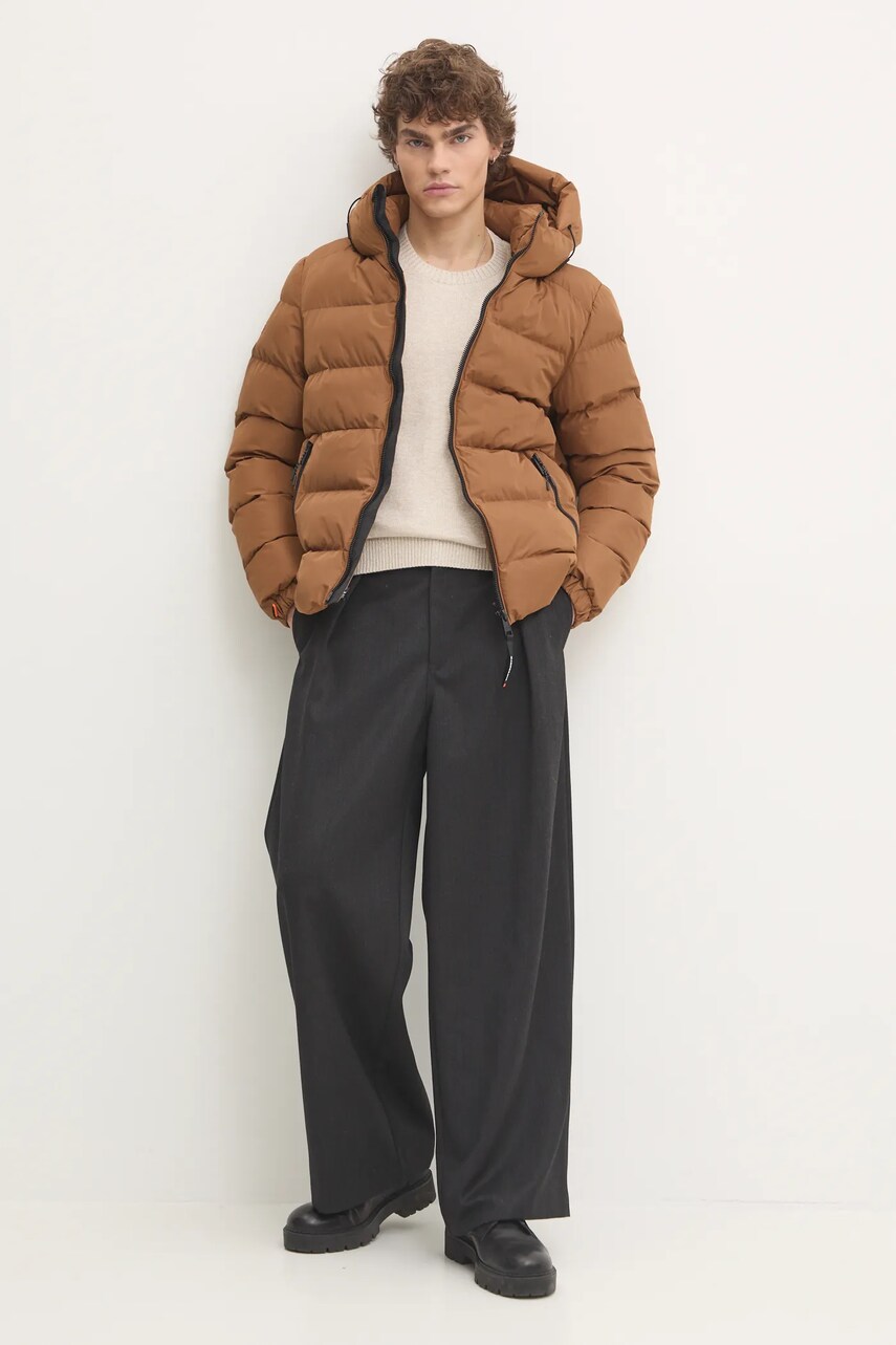 Куртка Superdry чоловіча колір коричневий зимова M5011905A-8MA