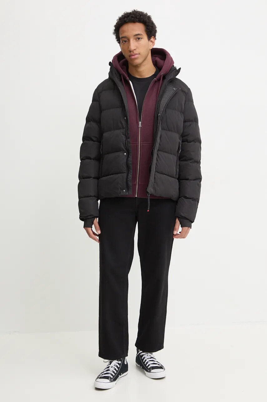 Куртка Superdry чоловіча колір чорний зимова M5011907A-02A