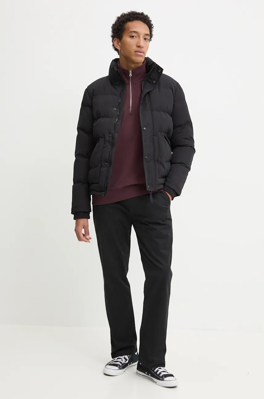 Куртка Superdry чоловіча колір чорний зимова M5011931A-12A