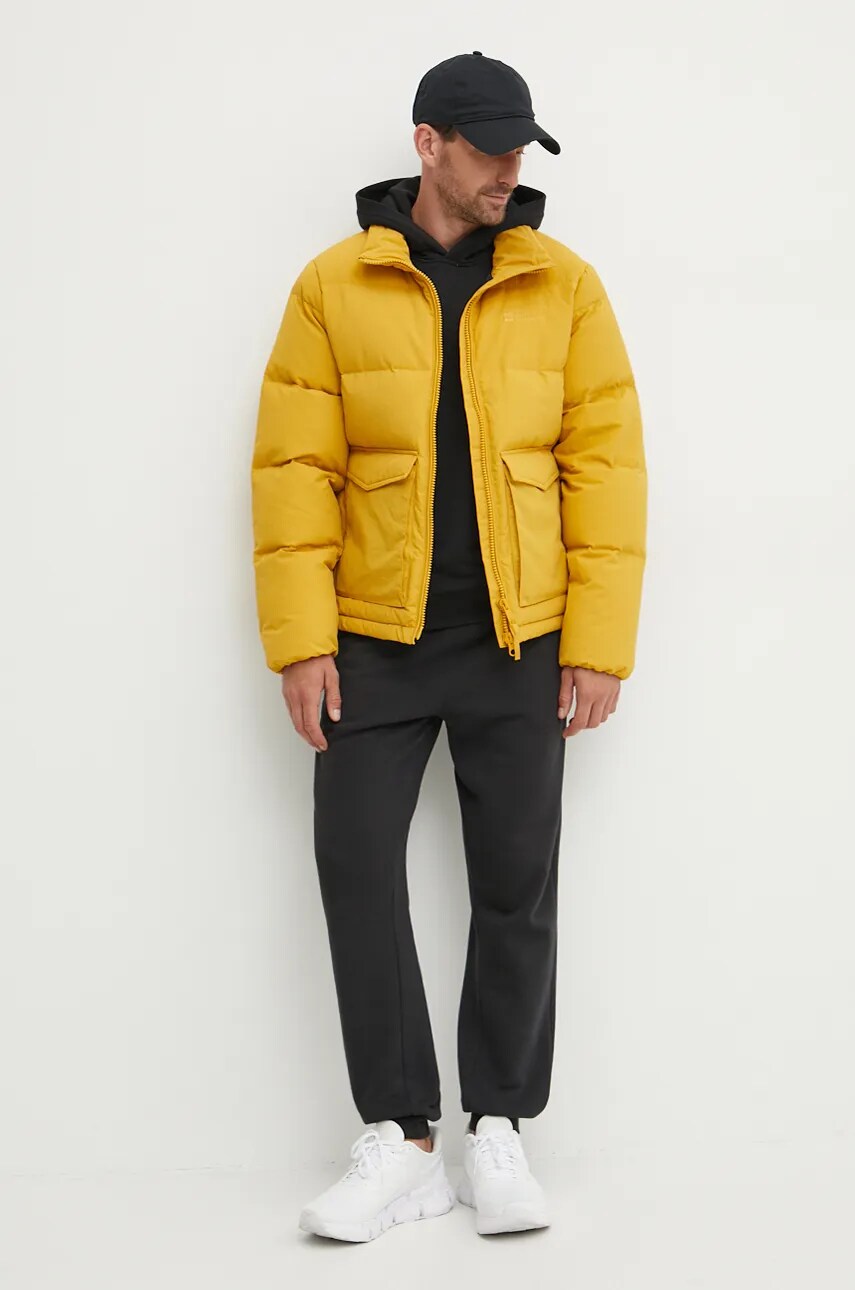 Пухова куртка Jack Wolfskin Nordlicht чоловіча колір жовтий зимова A60040