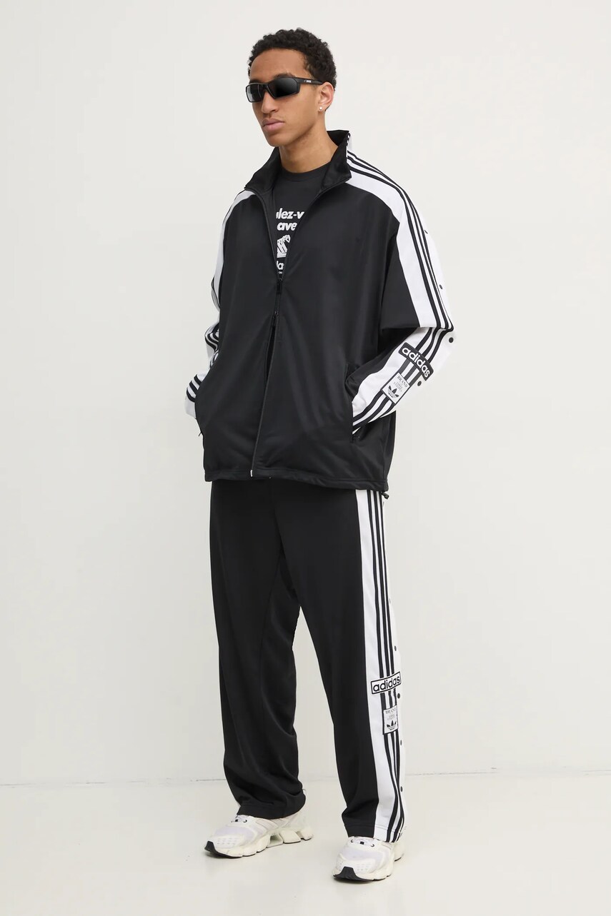 Кофта adidas Originals Megabreak Jacket чоловіча колір чорний візерунок JN0810