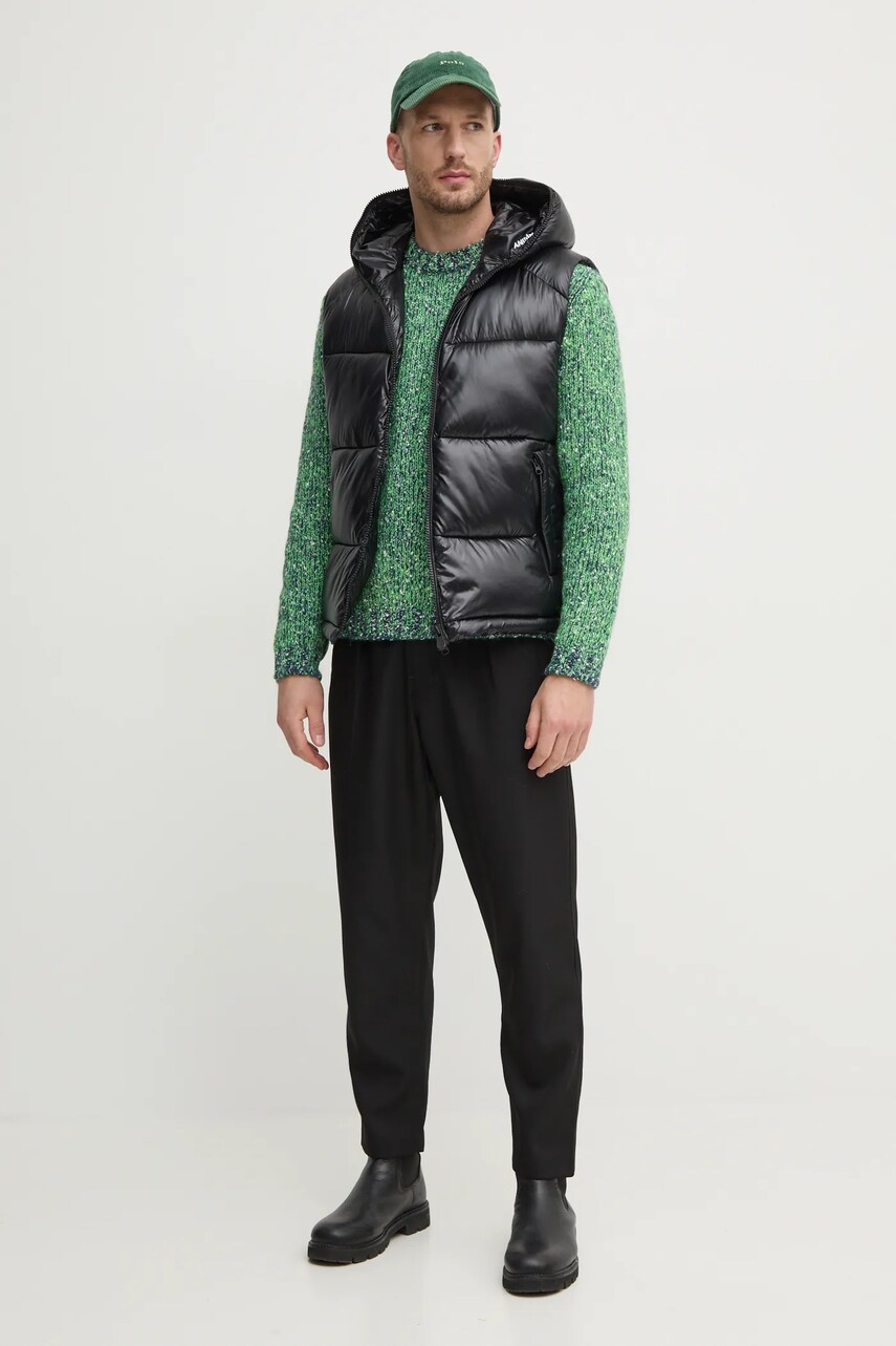 Безрукавка Save The Duck DEXTER чоловіча колір чорний зимова D80296M.LUCK19