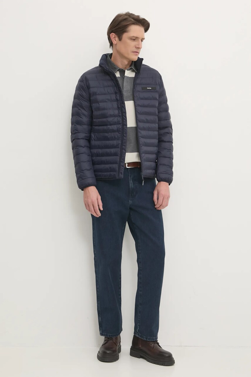 Куртка Calvin Klein чоловіча колір синій перехідна K10K113474