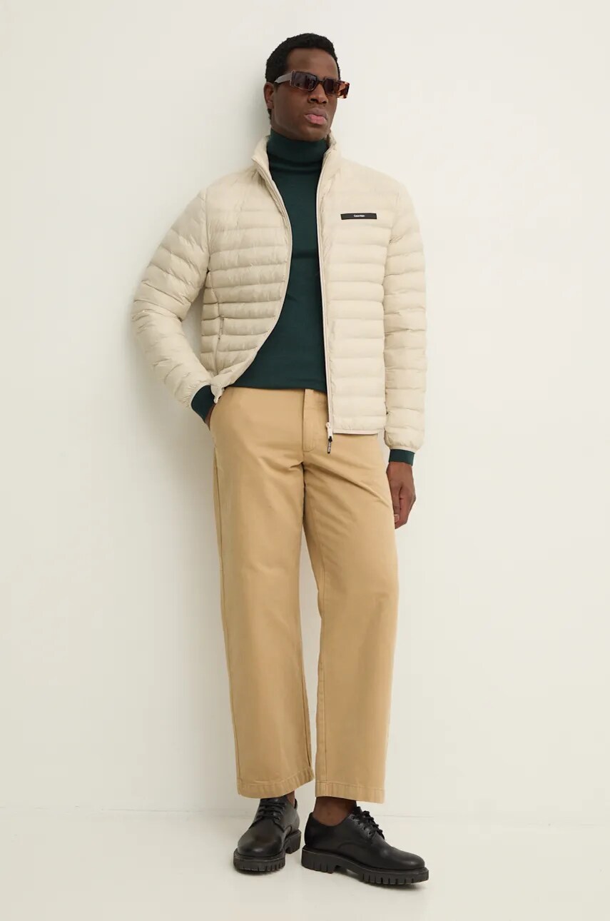 Куртка Calvin Klein чоловіча колір бежевий перехідна K10K113474