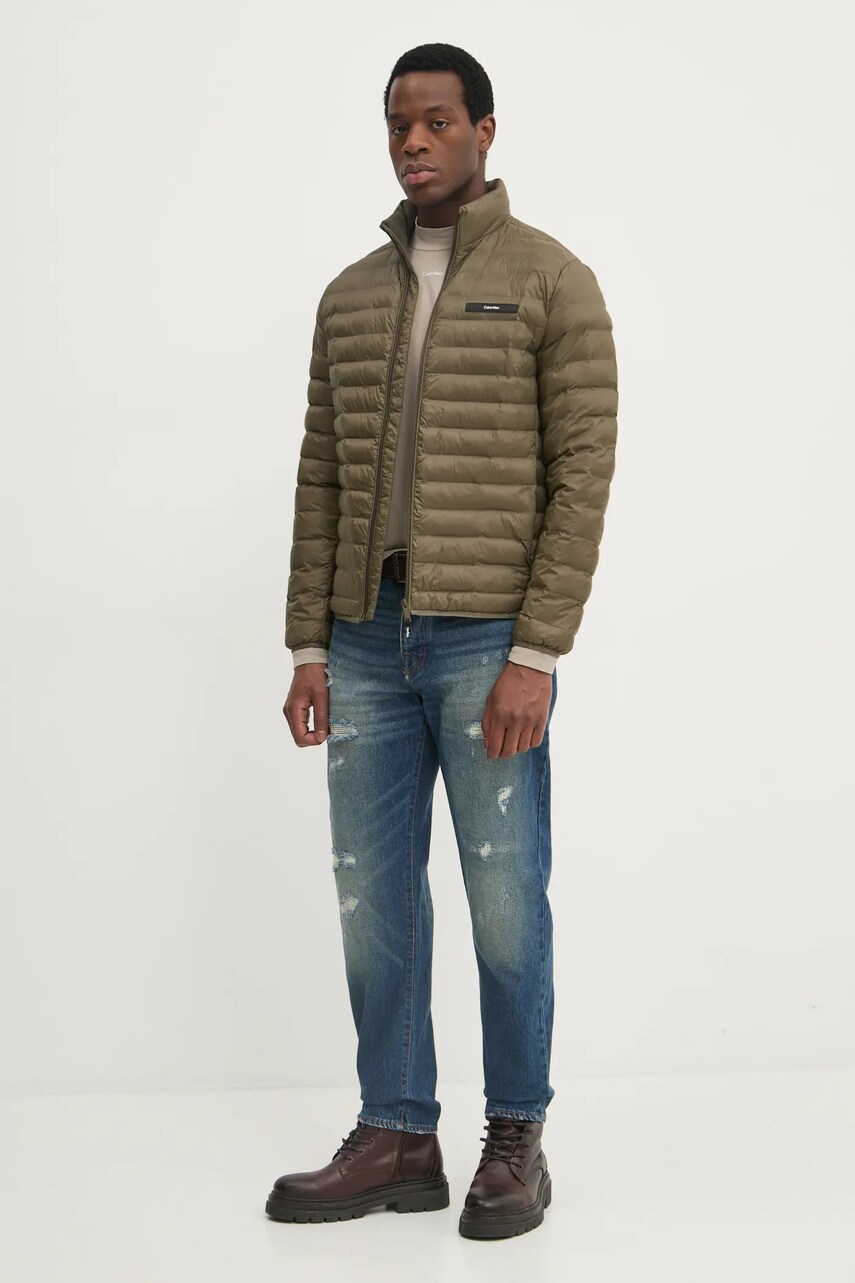 Куртка Calvin Klein чоловіча колір зелений перехідна K10K113474