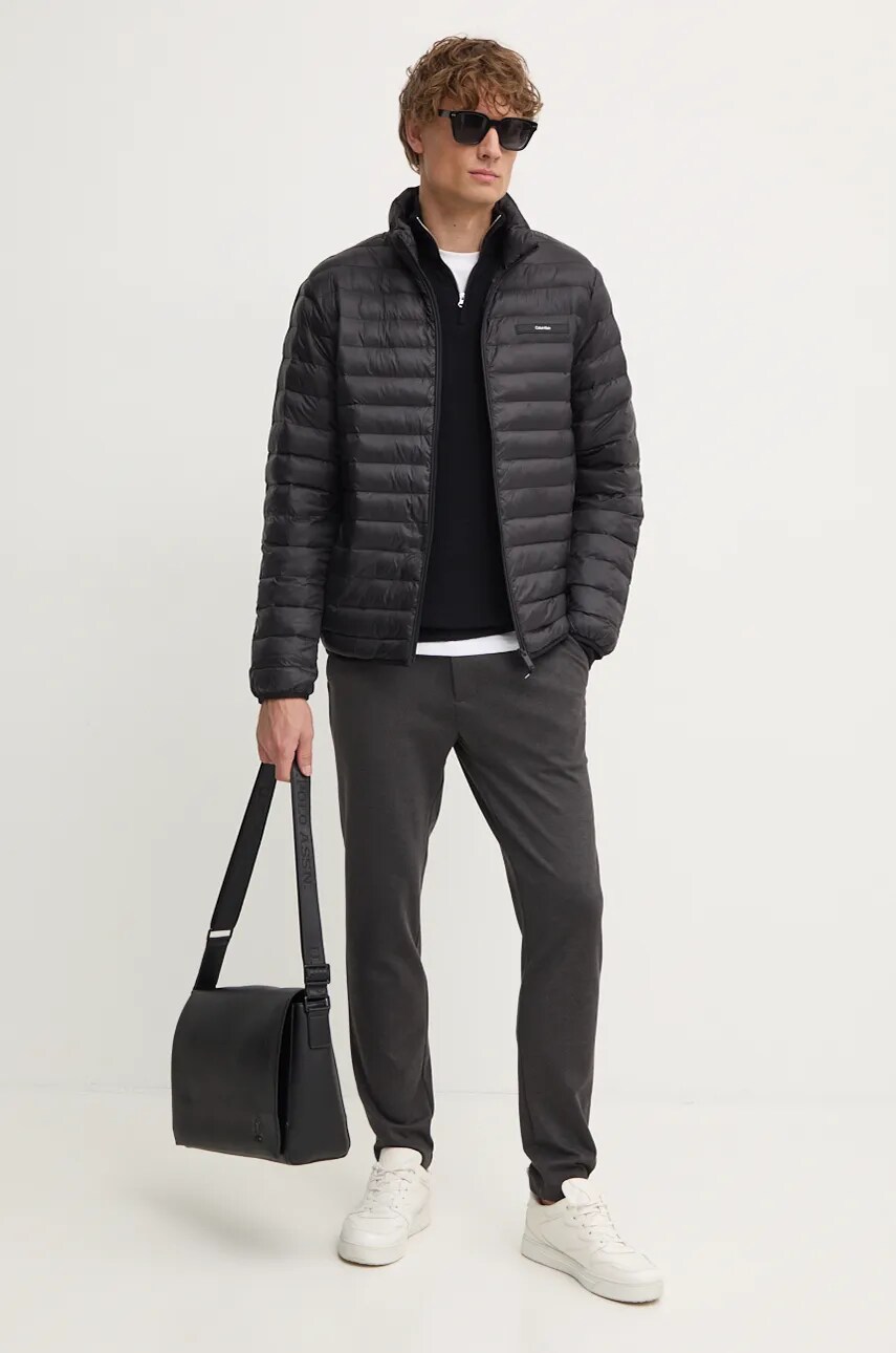 Куртка Calvin Klein чоловіча колір чорний перехідна K10K113474