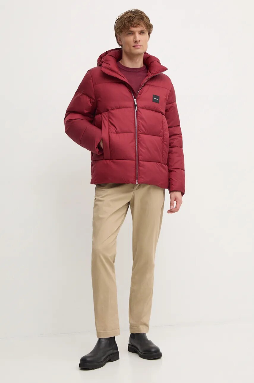 Куртка Calvin Klein чоловіча колір червоний зимова K10K113476
