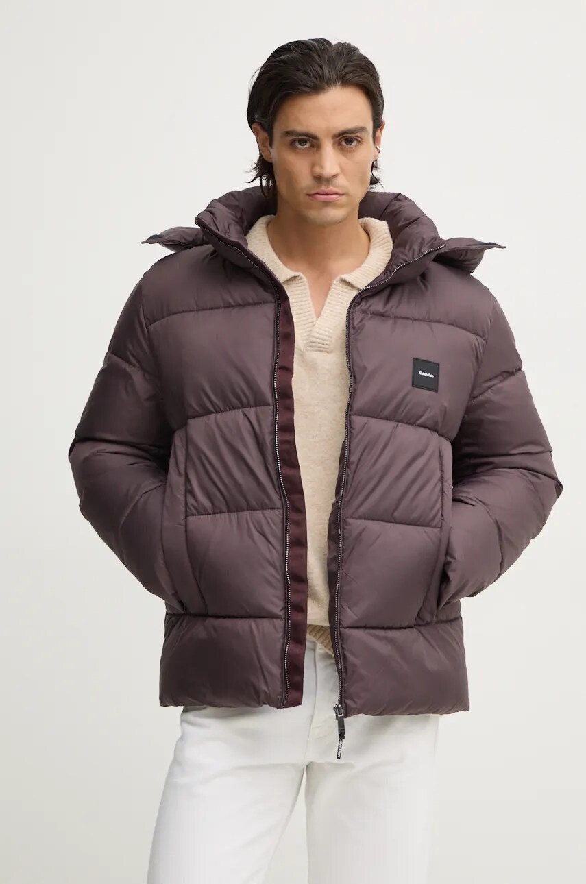 Куртка Calvin Klein чоловіча колір чорний зимова K10K113476