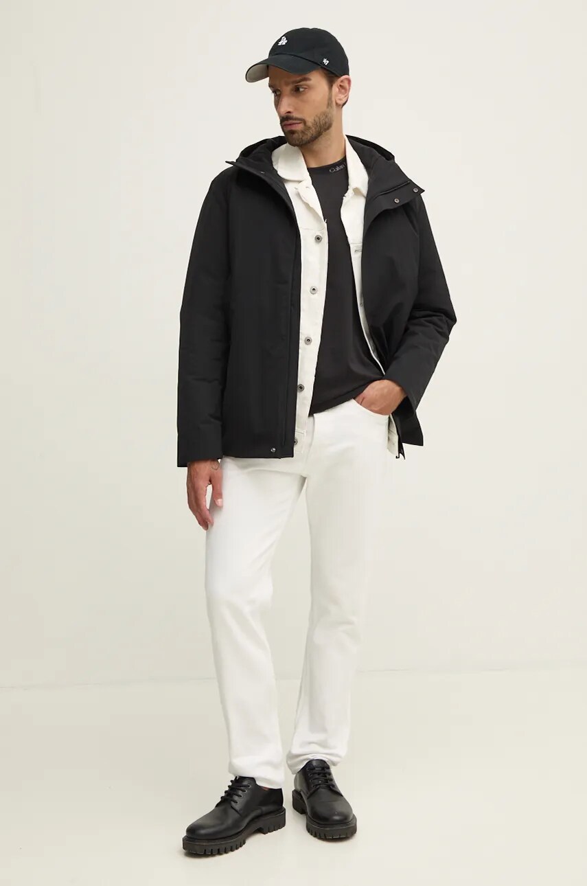 Куртка Calvin Klein чоловіча колір чорний перехідна K10K113726