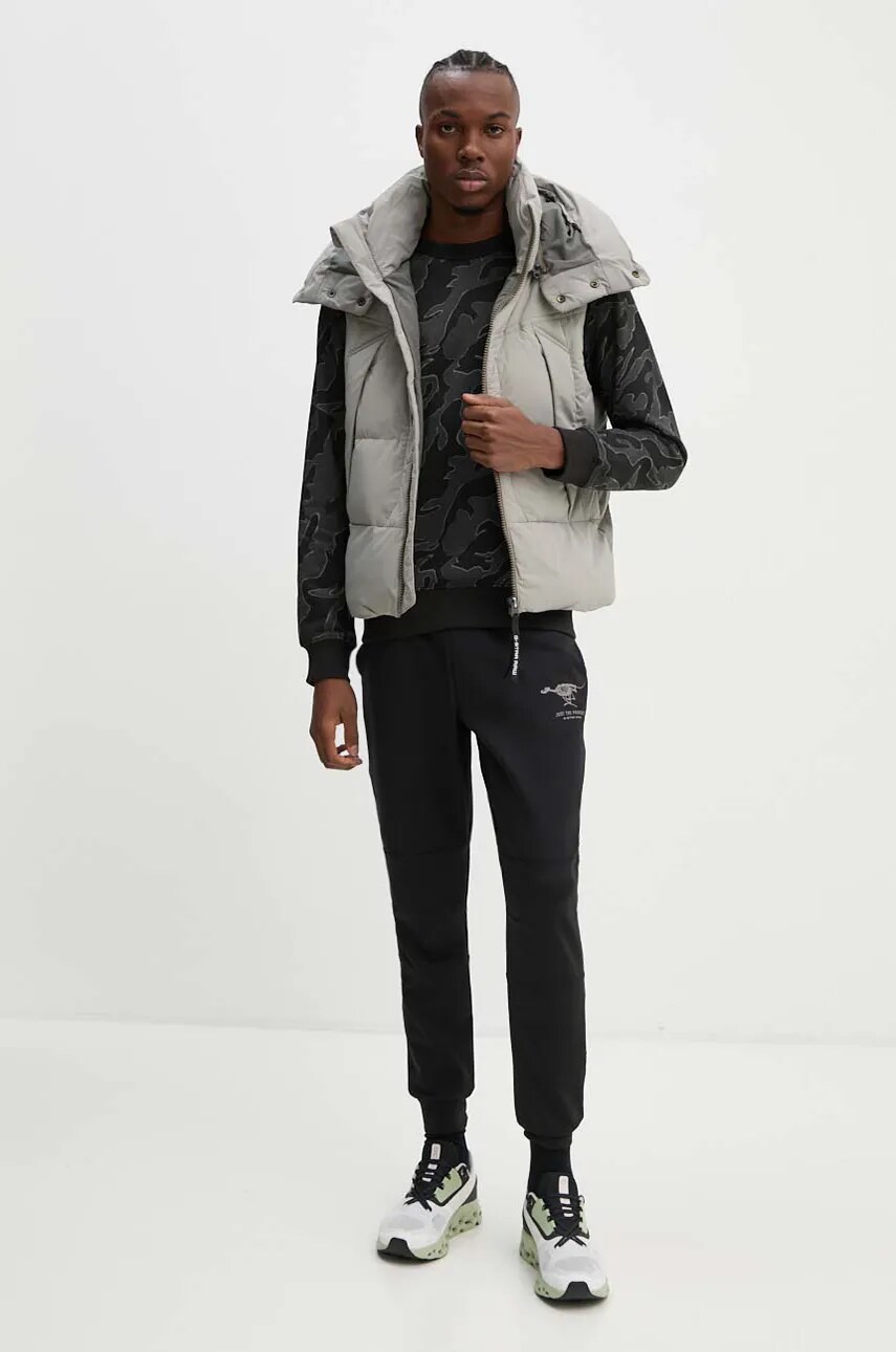 Безрукавка G-Star Raw чоловіча колір сірий зимова D25346-D518