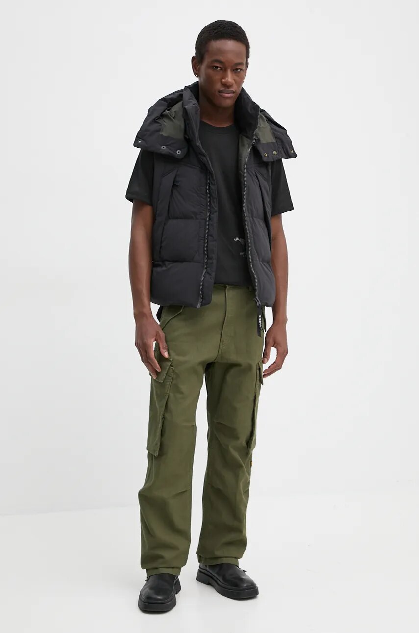 Безрукавка G-Star Raw чоловіча колір чорний зимова D25346-D518