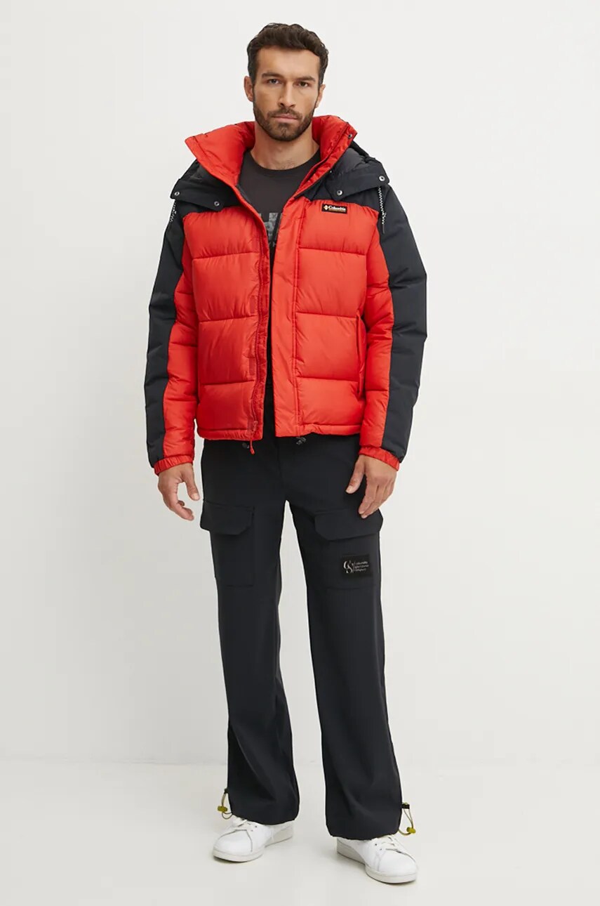 Куртка Columbia Snowqualmie чоловіча колір червоний зимова 2090761