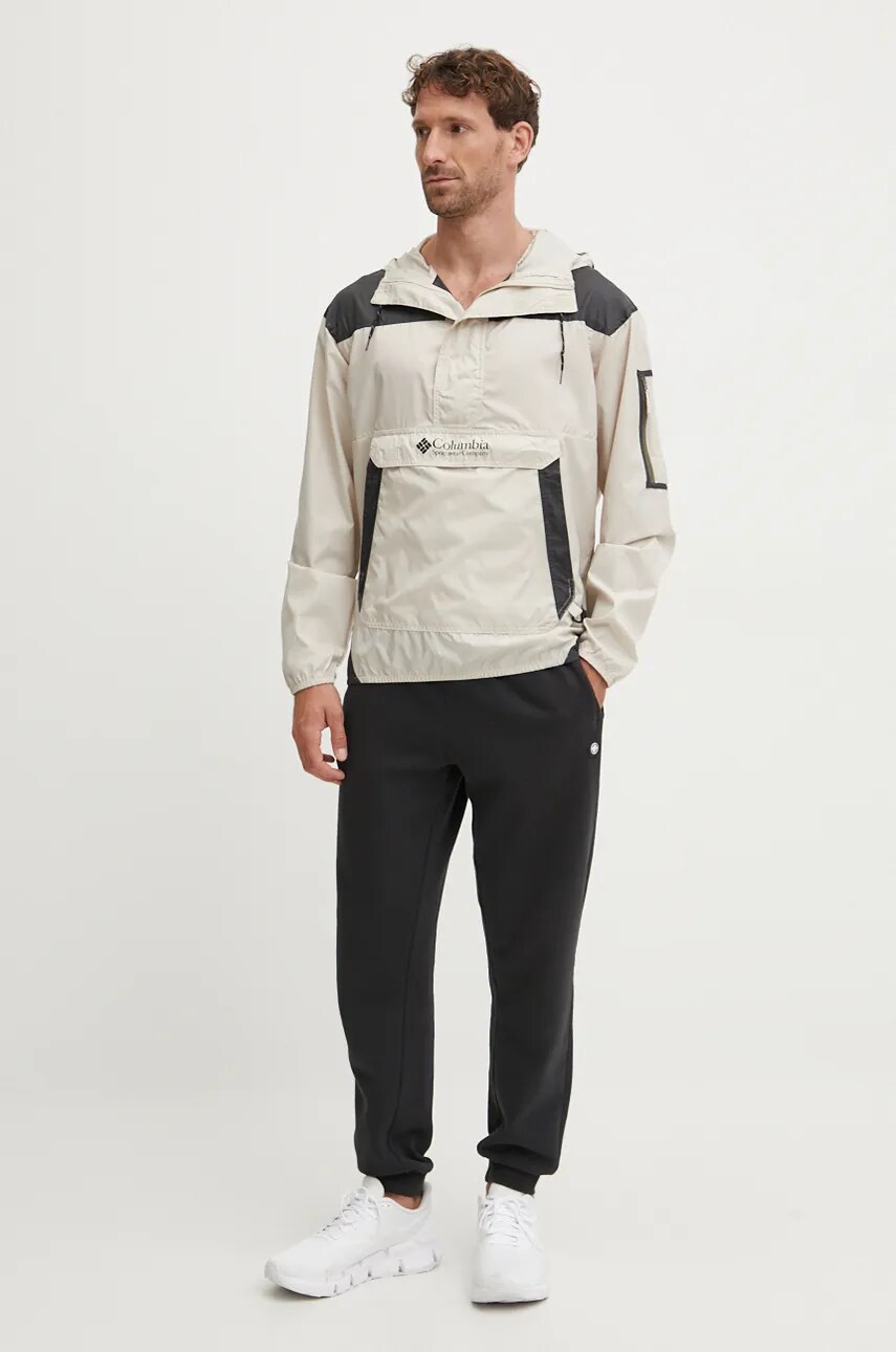 Куртка Columbia Challenger Windbreaker чоловіча колір бежевий перехідна 2091001