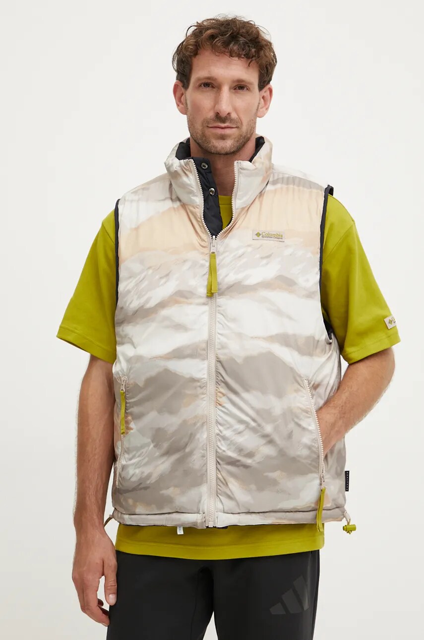 Двостороння безрукавка Columbia Wallowa Reversible чоловіча колір чорний зимова 2090731