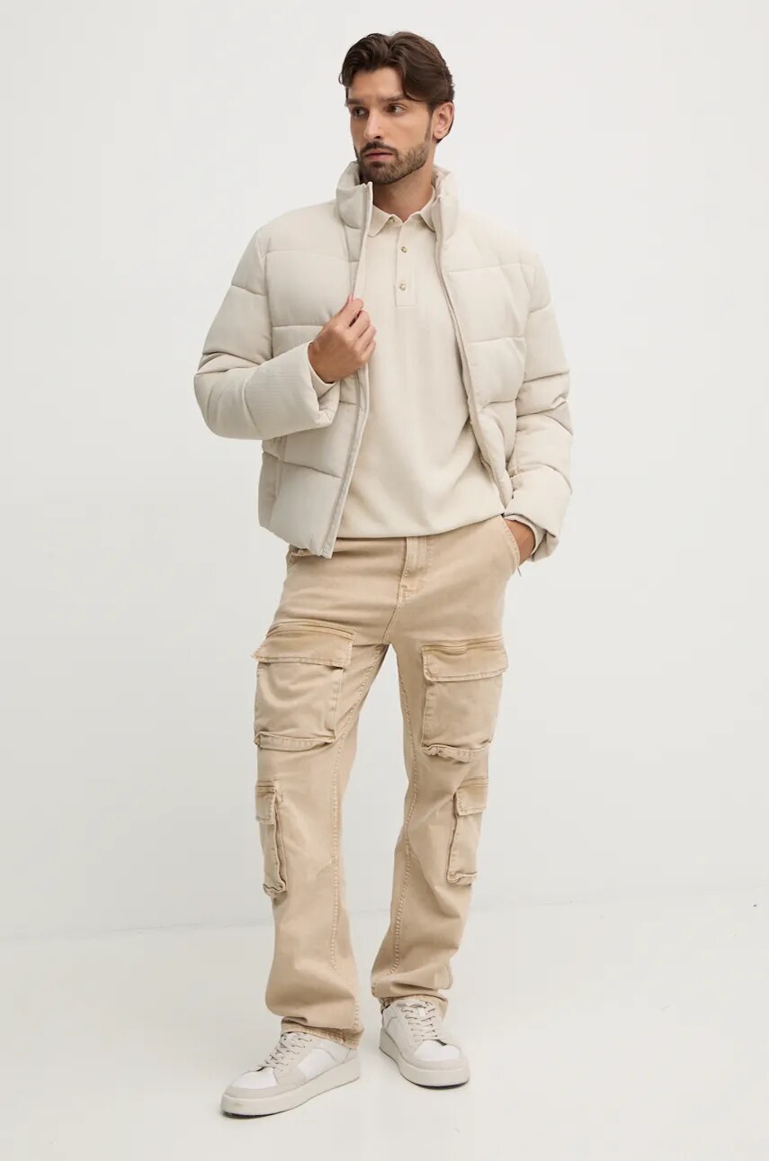 Куртка Calvin Klein чоловіча колір бежевий зимова K10K113458