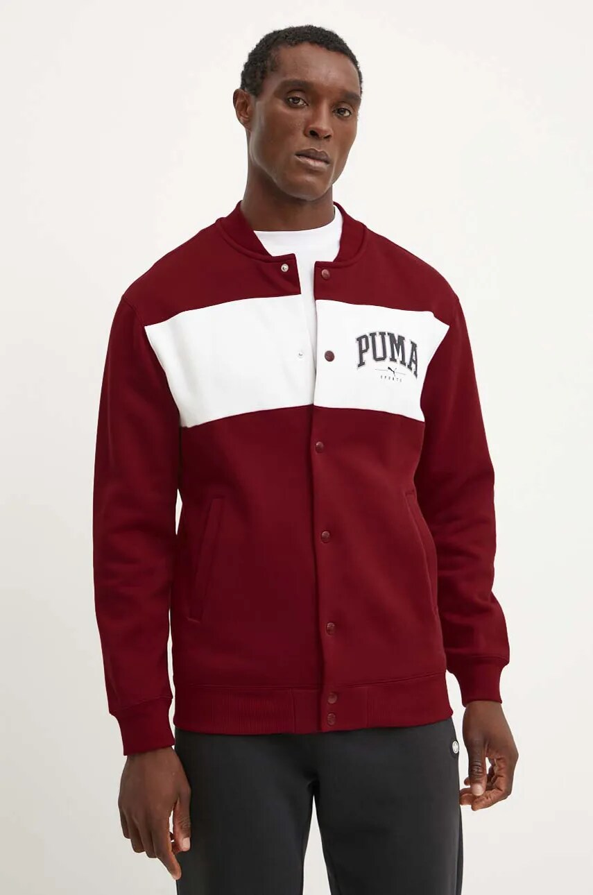 Кофта Puma чоловіча колір червоний візерунок 681798