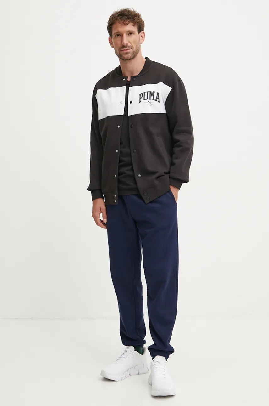 Кофта Puma чоловіча колір чорний візерунок 681798