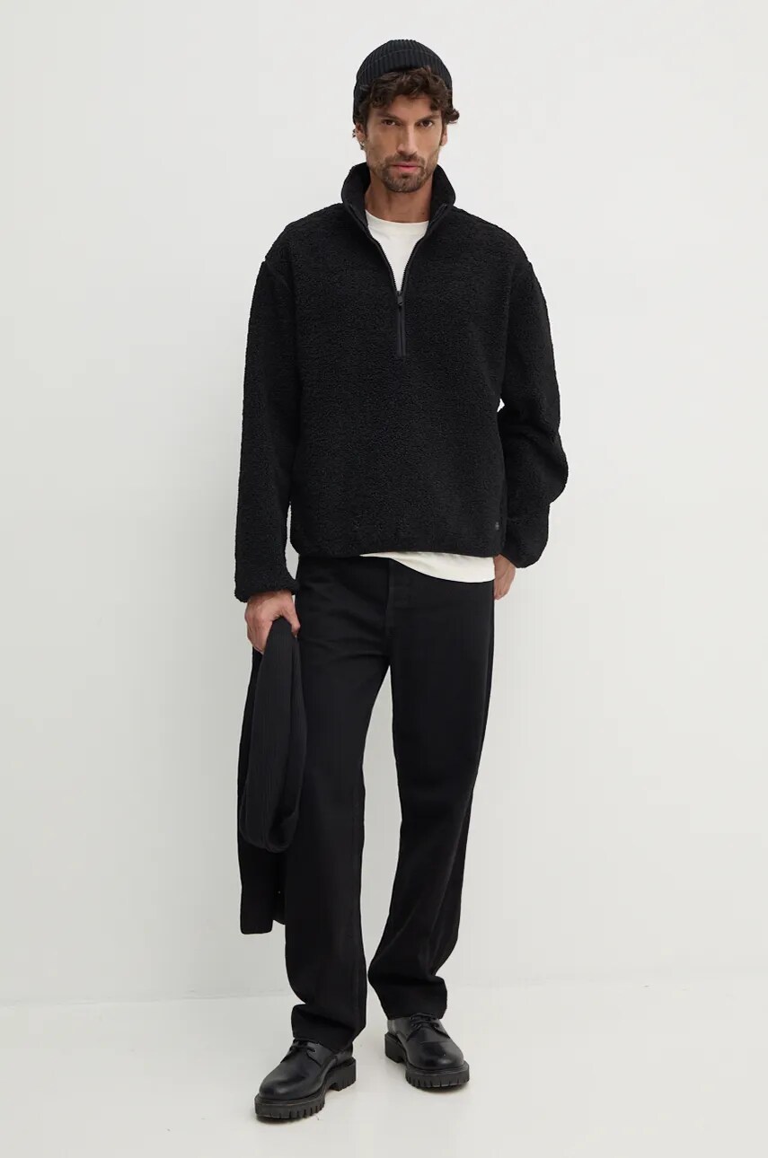 Кофта Calvin Klein Jeans чоловіча колір чорний однотонна J30J326679