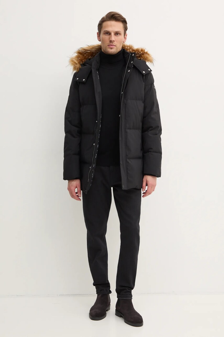 Пухова куртка Guess чоловіча колір чорний зимова M4BL53.WG7X2