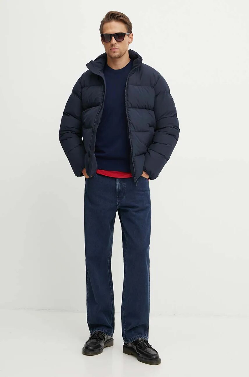 Пухова куртка Tommy Hilfiger чоловіча колір синій зимова MW0MW36666