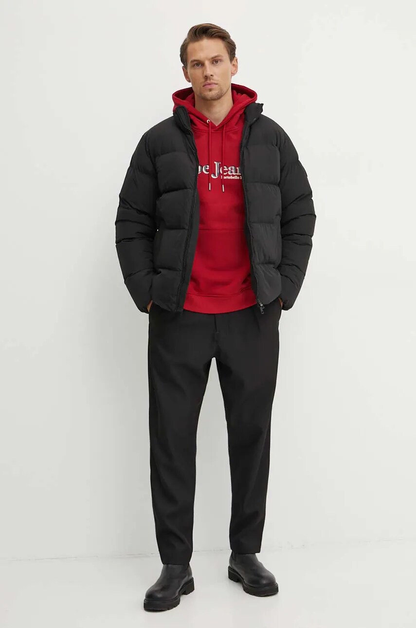 Пухова куртка Tommy Hilfiger чоловіча колір чорний зимова MW0MW36666