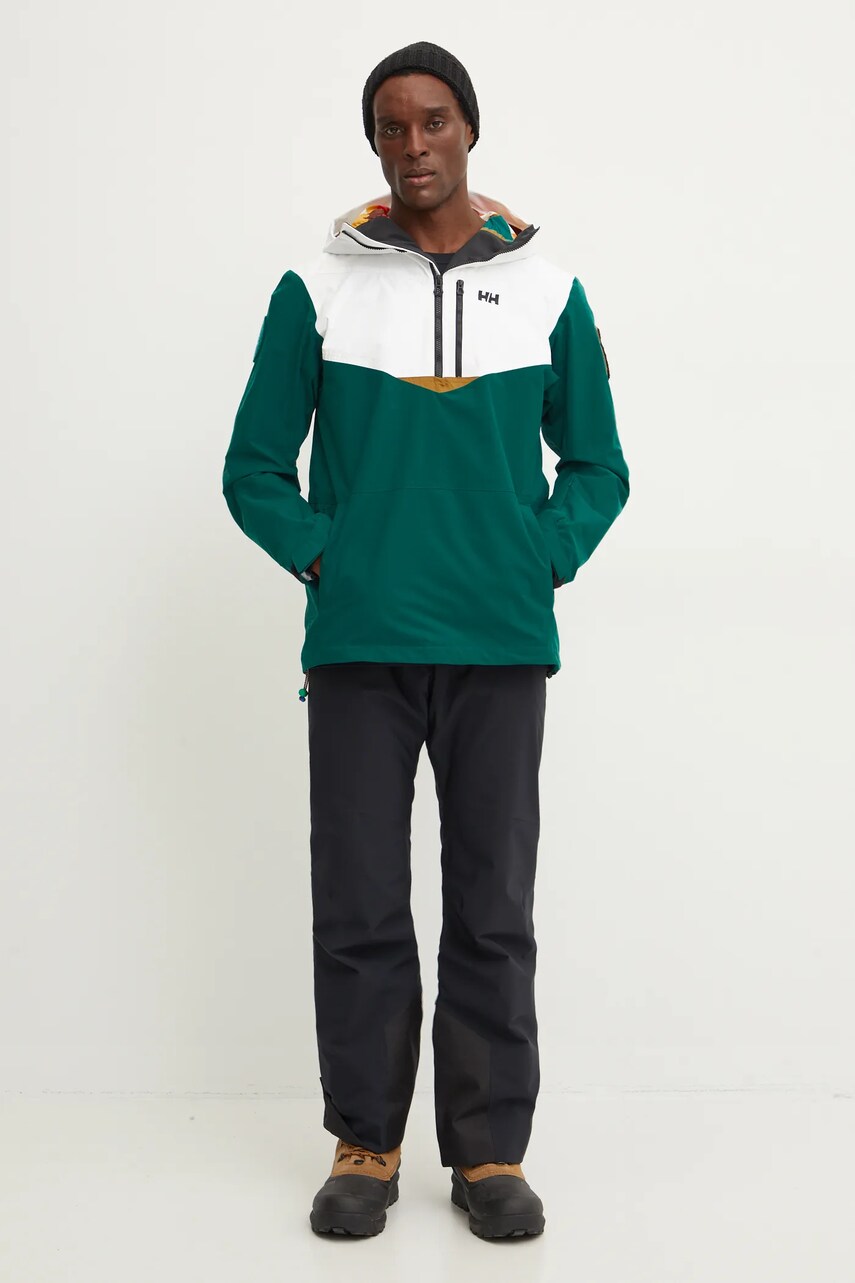 Гірськолижна куртка Helly Hansen Apres Anorak колір зелений 65980