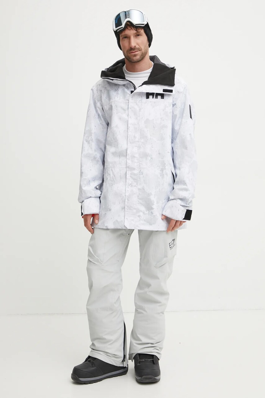Гірськолижна куртка Helly Hansen ULLR D Shell Graphic колір сірий 66046