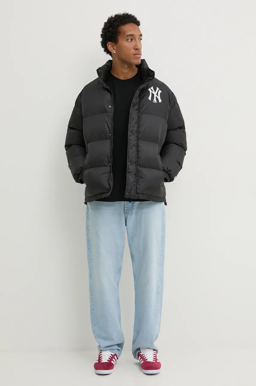 Куртка New Era NEW YORK YANKEES чоловіча колір чорний зимова 60564889