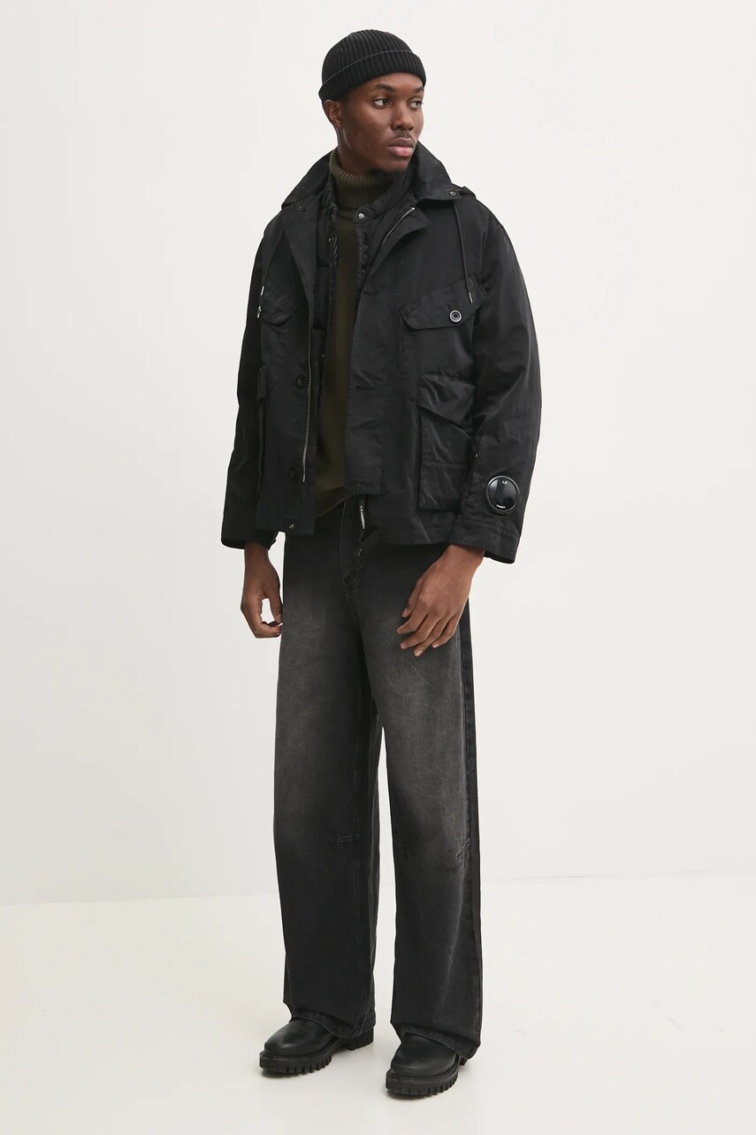 Куртка C.P. Company Outerwear Medium Jacket In Micro Kei чоловіча колір чорний перехідна 17CMOW224A110089G