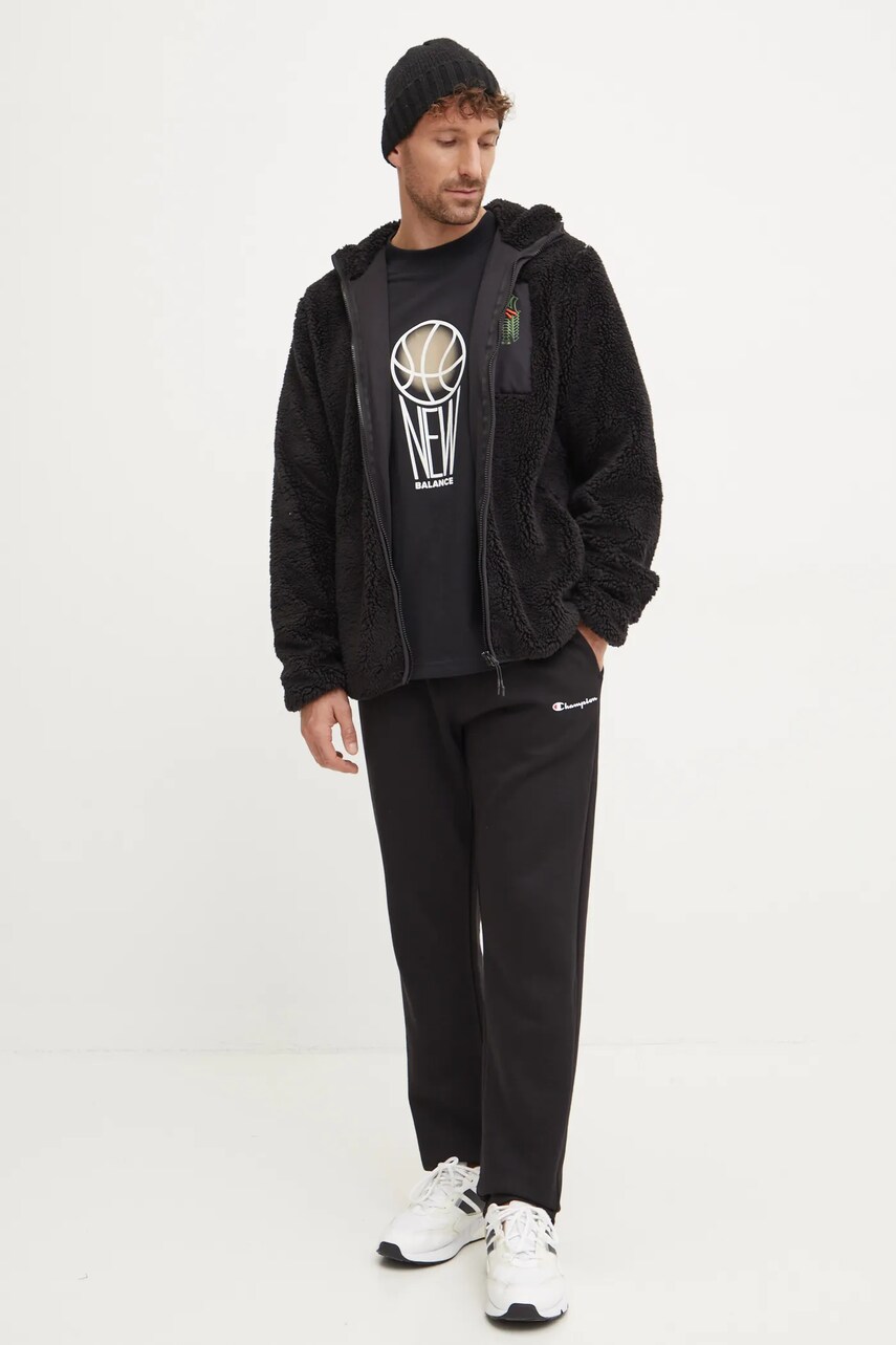 Кофта 47 brand MLB New York Yankees чоловіча колір чорний з капюшоном однотонна BB017PMMVVO620786JK