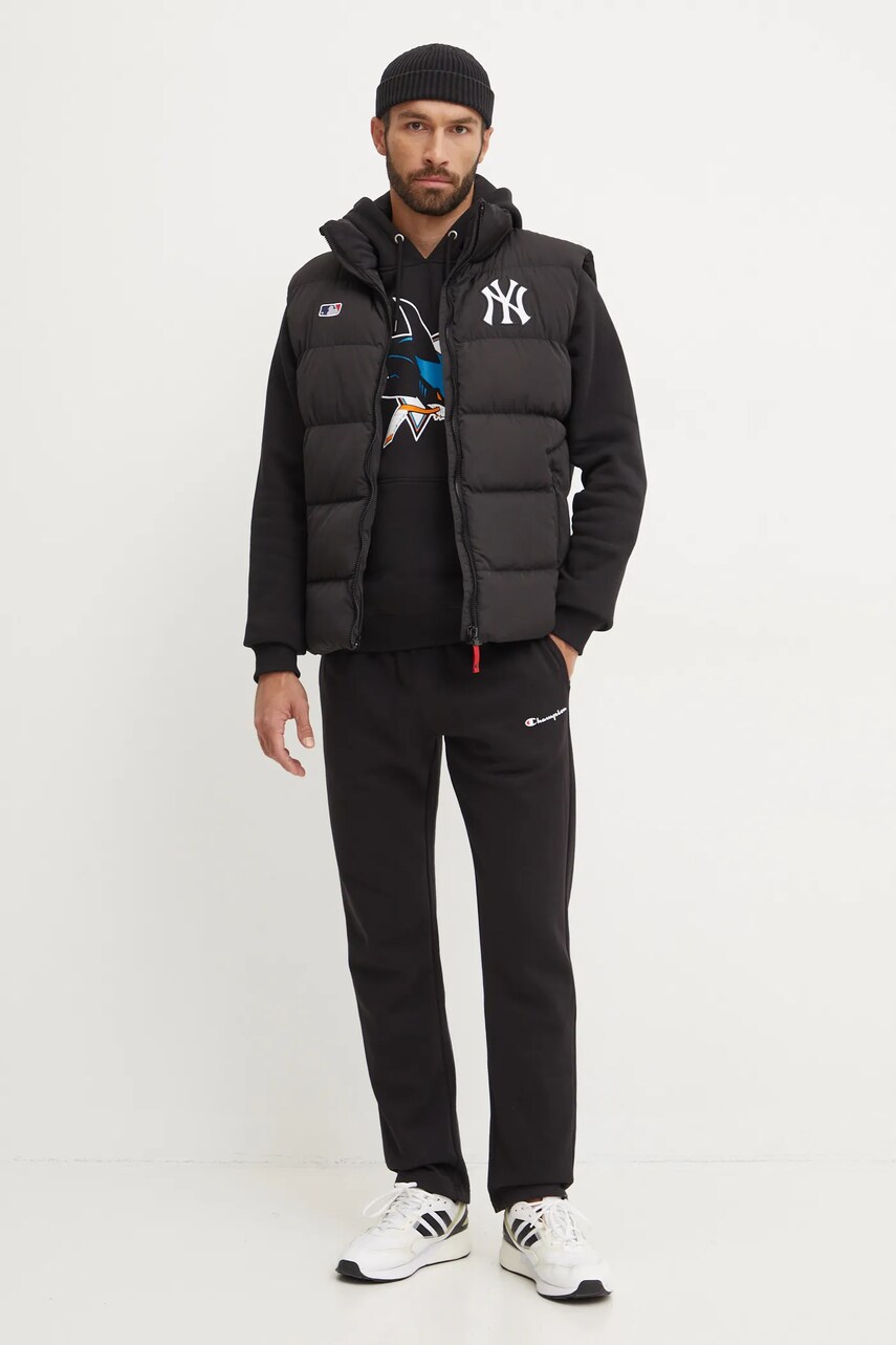 Безрукавка 47 brand MLB New York Yankees чоловіча колір чорний зимова BB017PMNOCH620796JK