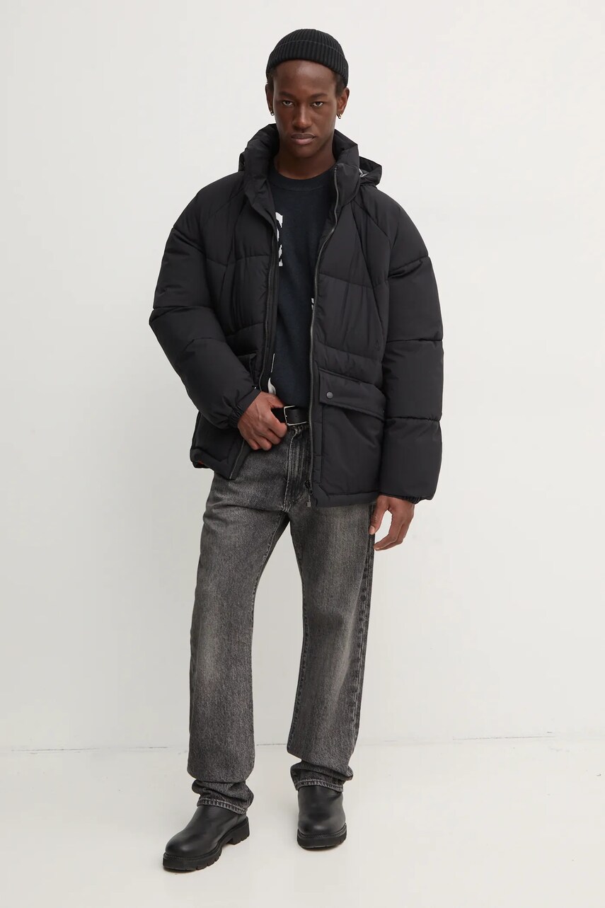 Куртка Volcom чоловіча колір чорний зимова oversize A1732401